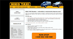 Desktop Screenshot of nikotaxi.cz