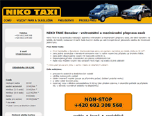 Tablet Screenshot of nikotaxi.cz